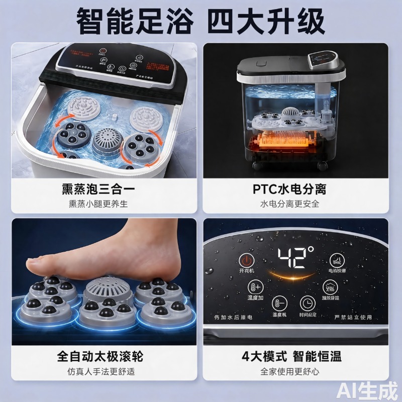 Electric Foot Bath Bucket, Con - Spa & Wellness Earth City Москва Шелепиха recension och pris