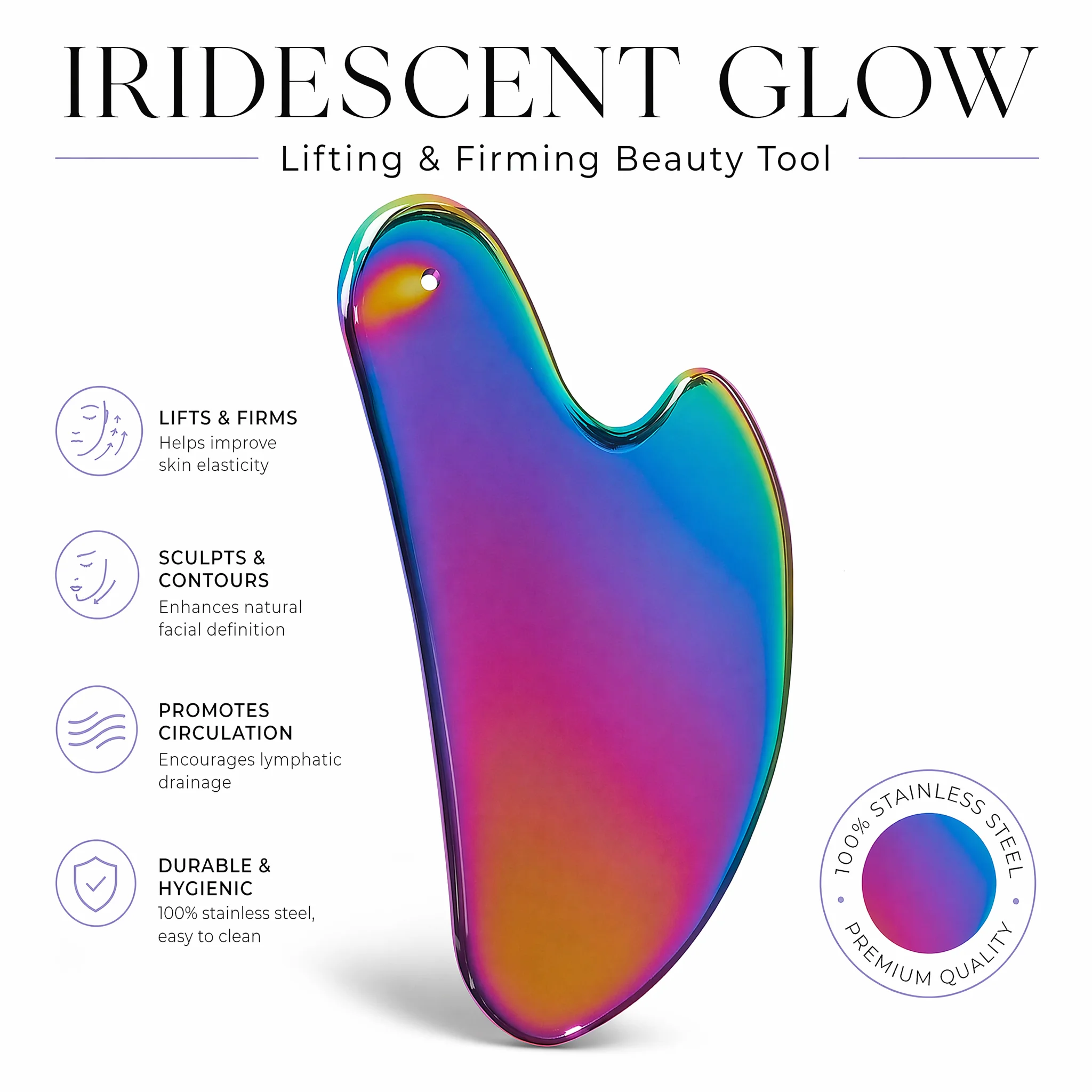 1Pcs Stainless Steel Gua Sha B - Relax - Spa & Wellness recension och pris