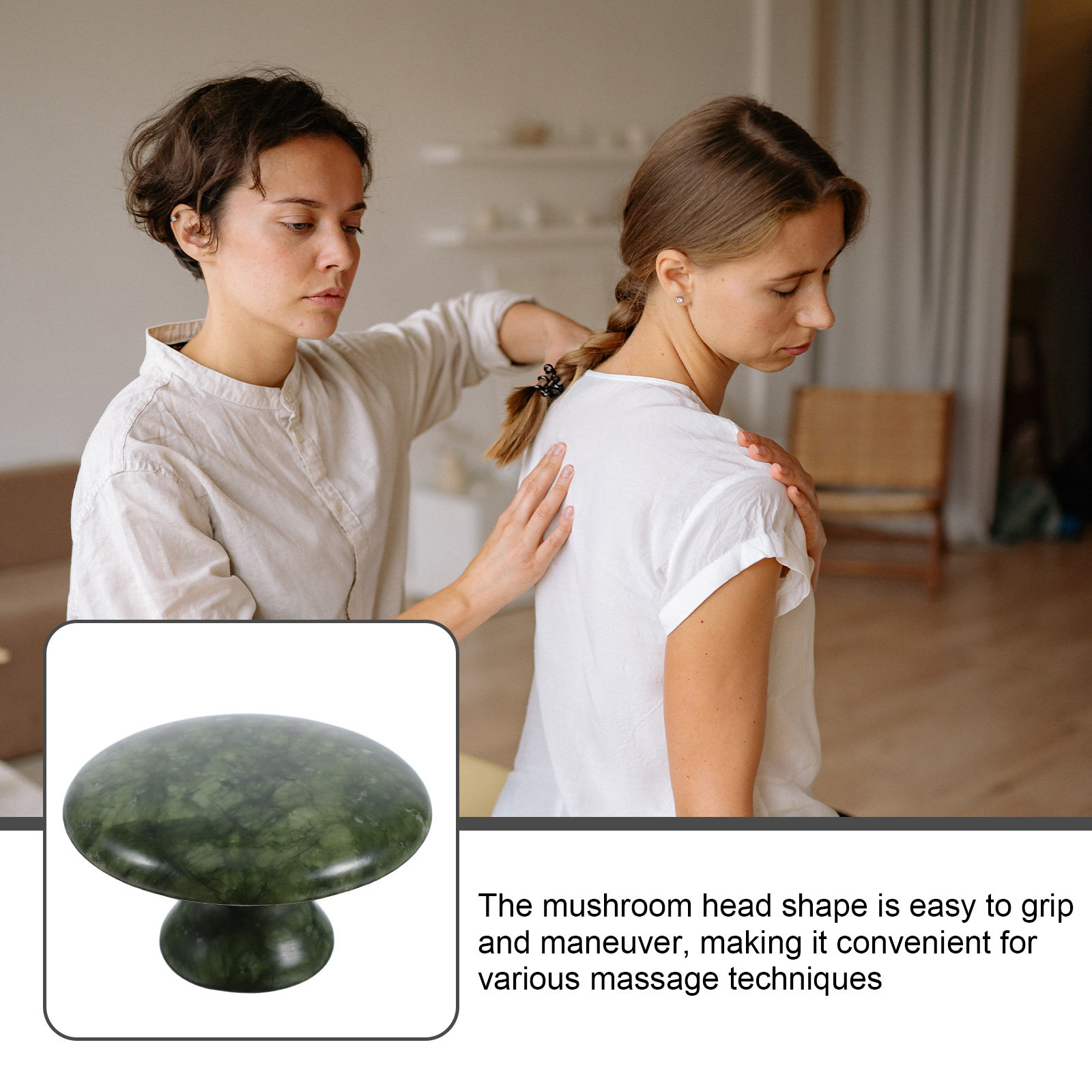 Mushroom Gua Sha Massage Stone - Relax - Spa & Wellness recension och pris