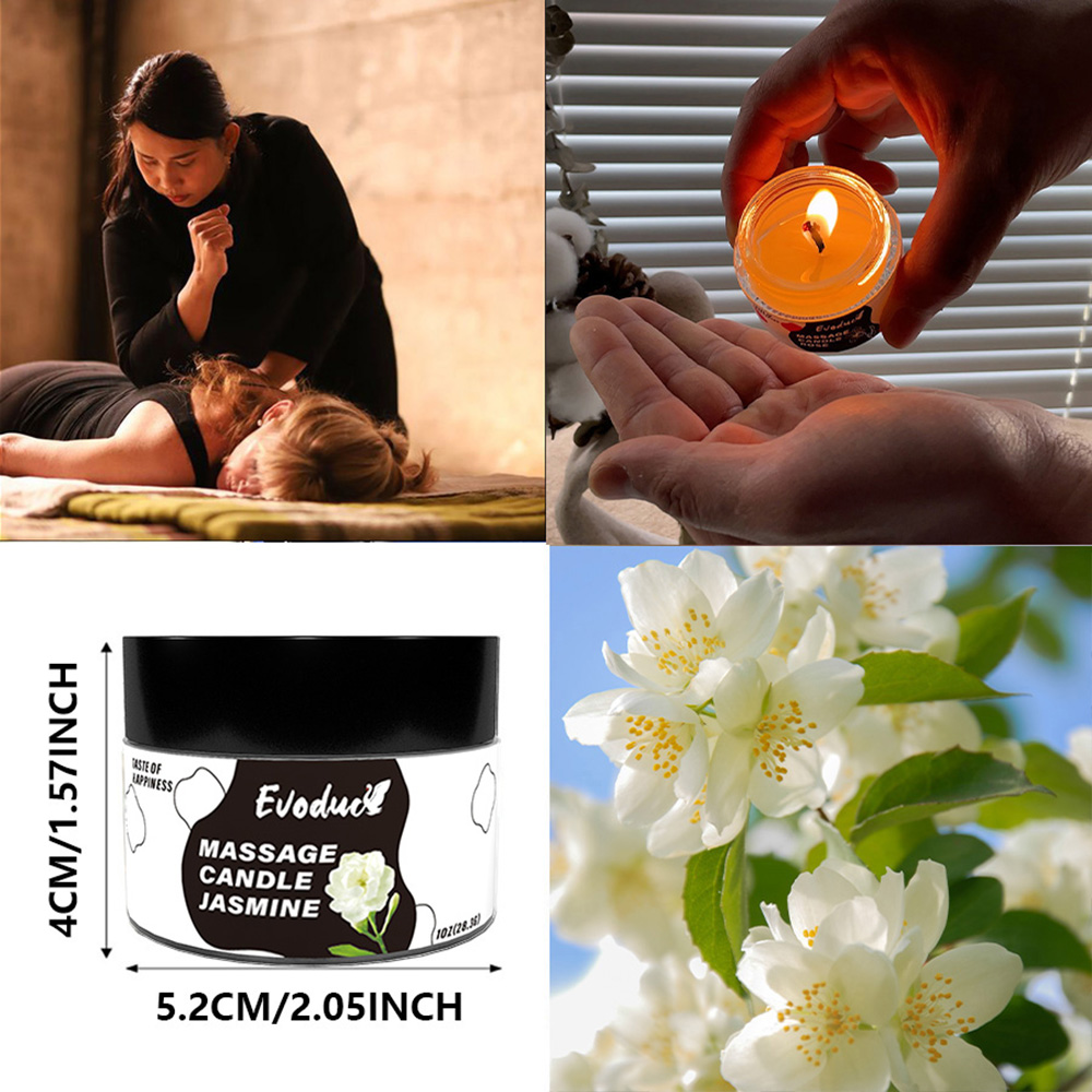 Massage Oil Candle Jasmine Soy - Massage Candle Melting recension och pris
