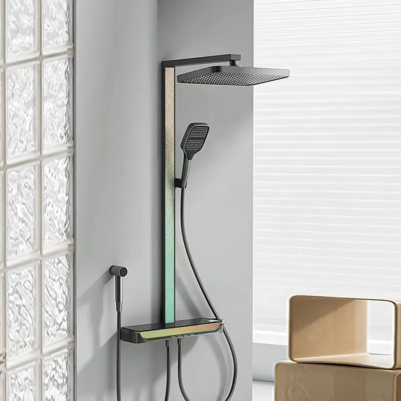Brass Digital Waterfall Shower - Spa & Wellness Earth City Москва Шелепиха recension och pris