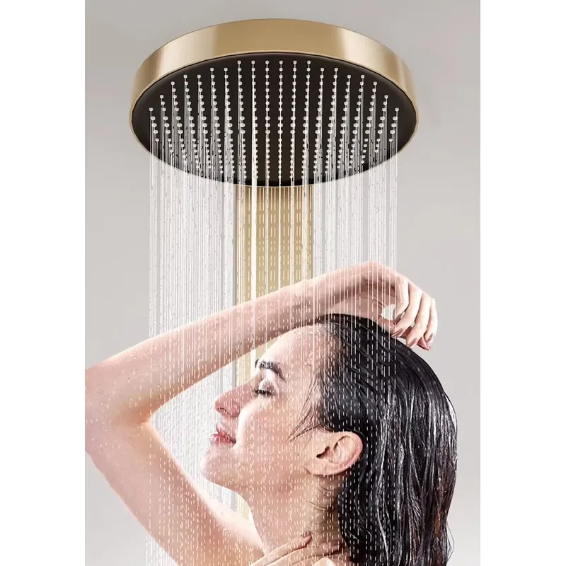 Brass Rainfall Shower Panel Se - Spa & Wellness Earth City Москва Шелепиха recension och pris