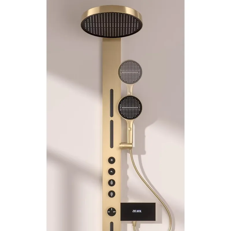 Brass Rainfall Shower Panel Se - Spa & Wellness Earth City Москва Шелепиха recension och pris